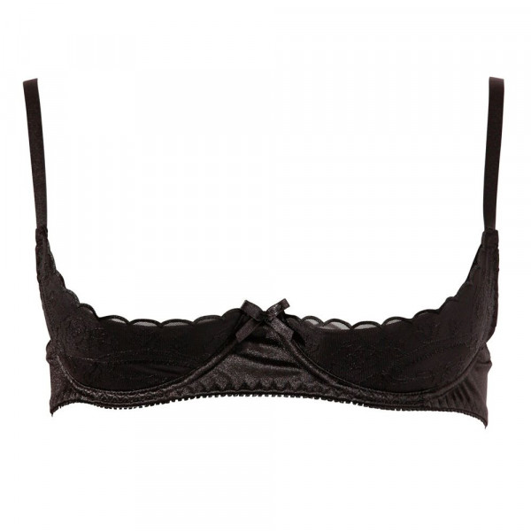 Cottelli Half Cup Bra Black (Cottelli Collection) by www.whimzieme.com
